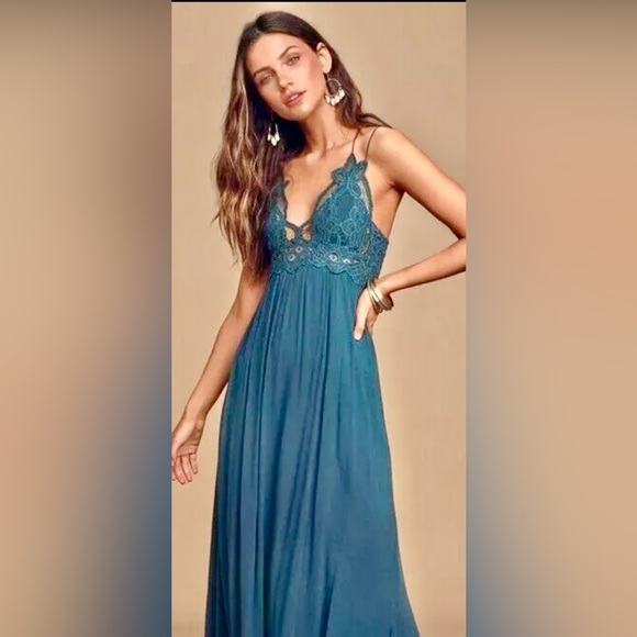 Free People Dresses & Skirts - FP Adella Maxi Slip Dress in size XSmall Tp